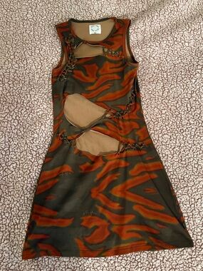 With Jean mini dress